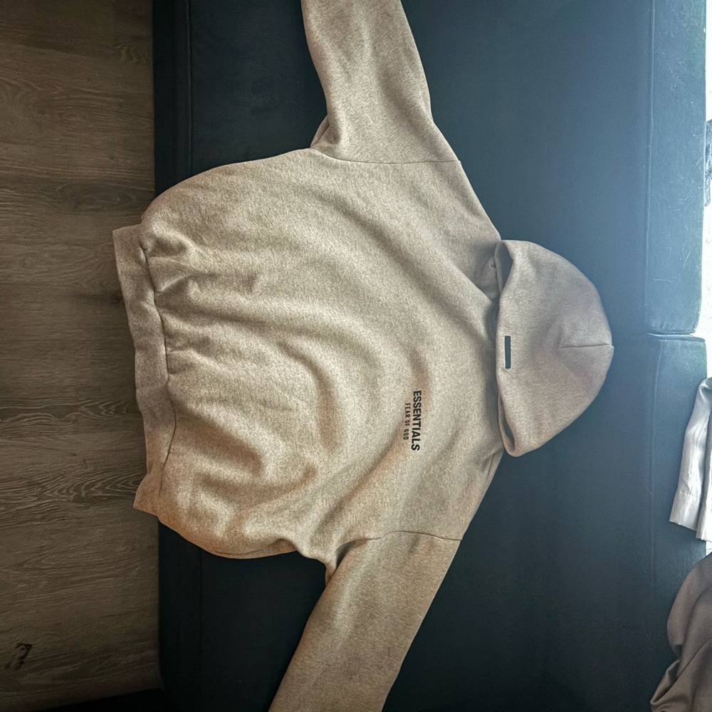 Essentials Fear of God Fleece Hoodie (FW24) Heather Gray